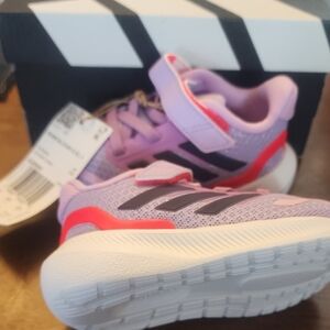 Adidas Kids' Lavender and Pink Sneakers